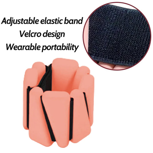 JMT-408266 Adjustable Waterproof Wearable 2 lb Ankle and Wrist Weights for Strength Training