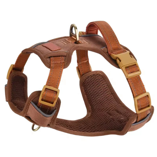 JMT-595466 Tactical Soft Padded Mesh and Oxford Fabric Dog Harness for Large Dog Training and Walking