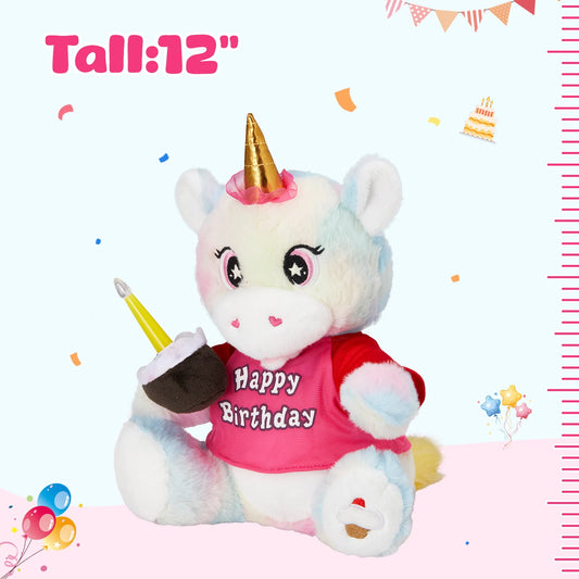 JMT-607946 Super Soft Electric Cartoon Unicorn Plush Toy for Kids – Ideal Birthday and Festival Gift