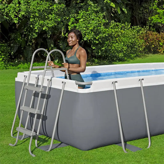 JMT-797706 Large Rectangular Steel Frame Swimming Pool for Outdoor Use