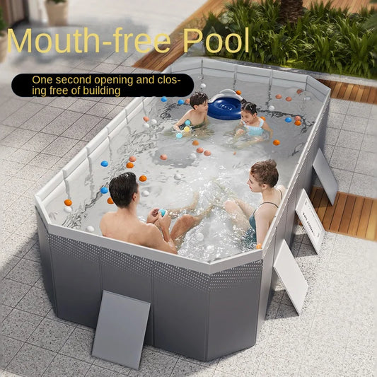 JMT-338954 Large Portable PVC Above Ground Swimming Pool for Outdoor and Children’s Use