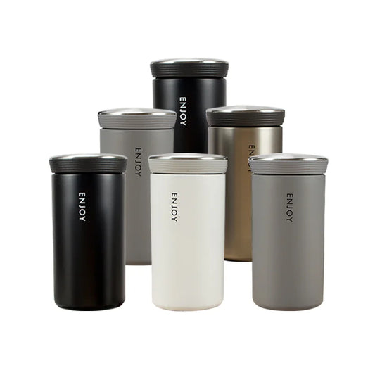 JMT-110410 Stainless Steel Double Wall Vacuum Insulated Travel Mug with Handle, 350ml