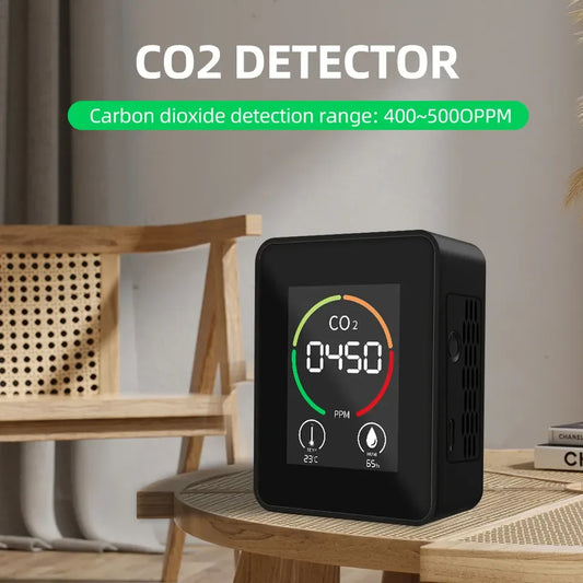 JMT-874634 Portable Digital Air Quality Monitor for Temperature, Humidity and CO2 Detection