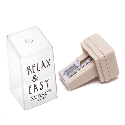 JMT-875210 Kid-Safe Plastic Pencil Sharpener for School Use - Single Hole Design