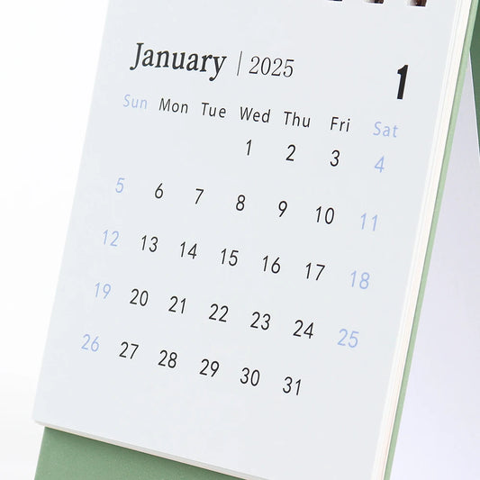 JMT-673482 Creative Portable Desktop Calendar for Office Use - Small Annual Planner