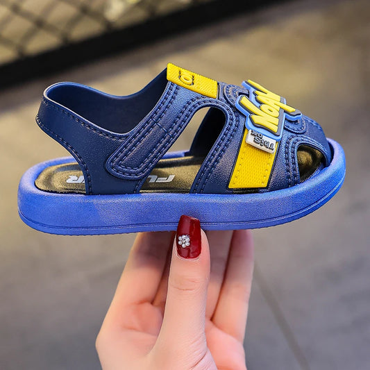 JMT-922890 Stylish and Comfortable Summer New Girls' Sandals with Soft Non-Slip Bottom, Unique Textured Beach Sandals for Children