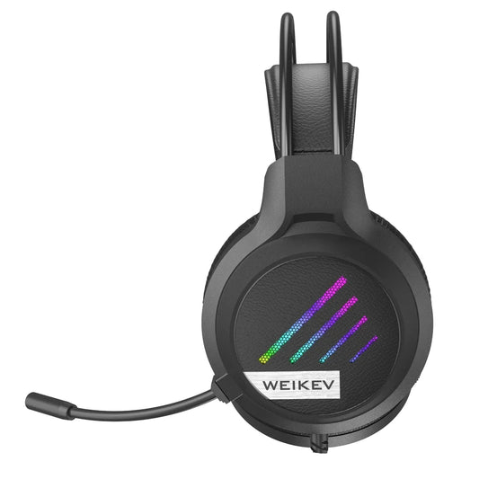 JMT-491594 RGB Wired Surround Stereo Gaming Headset with Built-in Microphone and LED Display for PC and Mobile Use