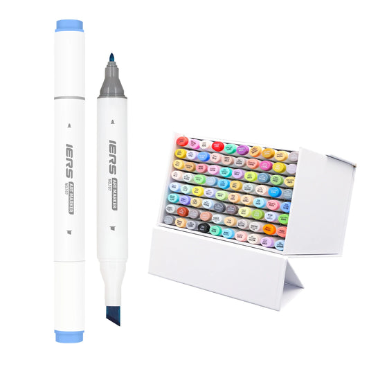 JMT-506186 Dual Tip Alcohol-Based Art Markers Set - 200 Vibrant Colours for Adults and Kids