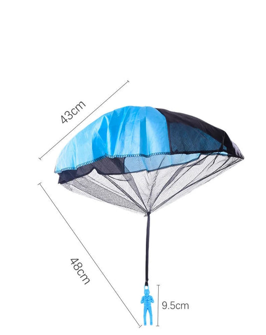JMT-926538 Outdoor Hand-Throwing Parachute Toy with Mini Soldier for Kids