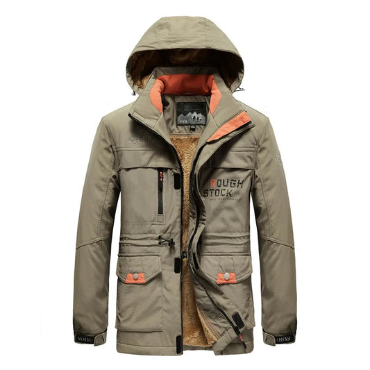 JMT-874954 Men's Casual Fall/Winter Assault Puffer Blouson Thick Down Warm Hooded With Stand Collar Clothing Winter Men's Coats