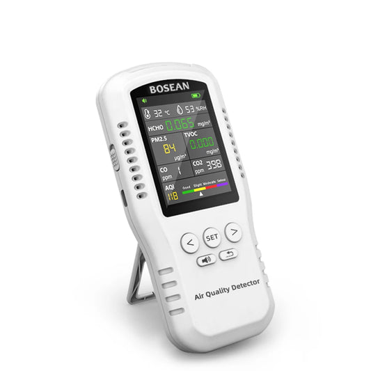 JMT-269002 Air Quality Monitor for CO2, CO, PM2.5, HCHO, TVOC, Temperature, and Humidity with Real Sensors