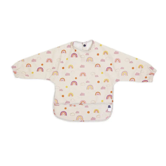 JMT-758218 SS24 Customized Leak Proof Washable Waterproof Feeding Baby Bib PU Big Pocket Polyester