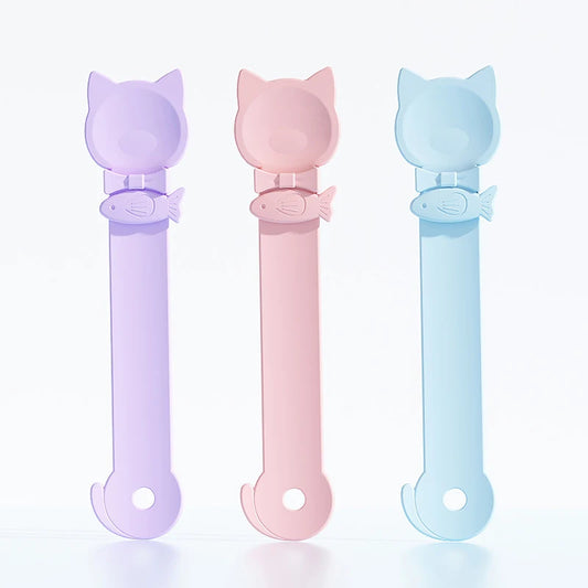 JMT-487946 Cat Treat Dispenser Squeeze Spoon for Liquid Snacks