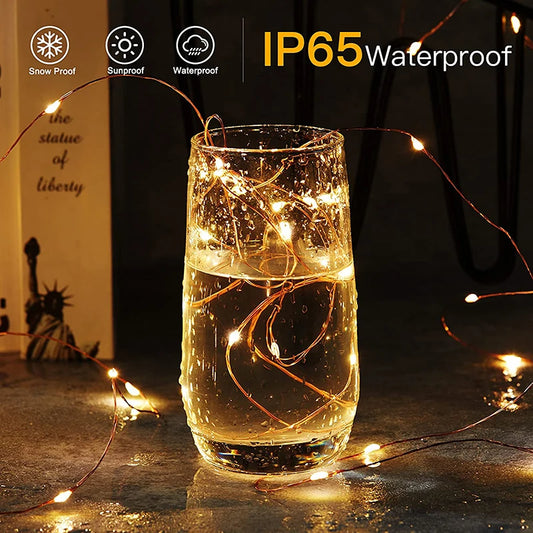 JMT-091338 Waterproof Solar LED String Light for Outdoor Christmas Tree Decoration