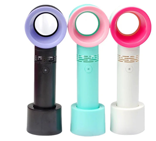 JMT-740426 Portable Rechargeable Leafless USB Bladeless Mini Handheld Fan for Cooling and Air Circulation