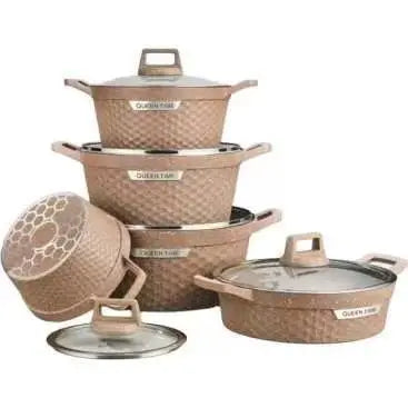 JMT-918858 10-Piece Non-Stick Cookware Set for Modern Kitchens