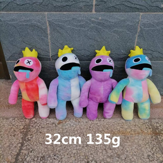 JMT-276810 Super Soft Rainbow Plush Toy Set - Blue, Purple, Yellow Stuffed Animals for Kids