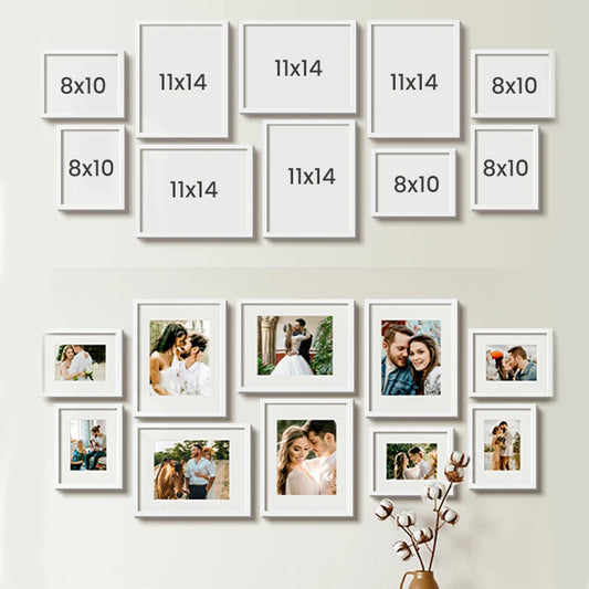 JMT-931594 Digital Printing Photo Frames with Real Glass Cover - A3, A4, 8x10, 11x14, 12x16 Sizes for Wall Decoration