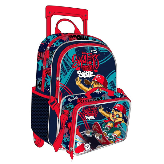 JMT-504842 Children's Customisable Backpack Set with Trolley - High-Quality Student School Bag