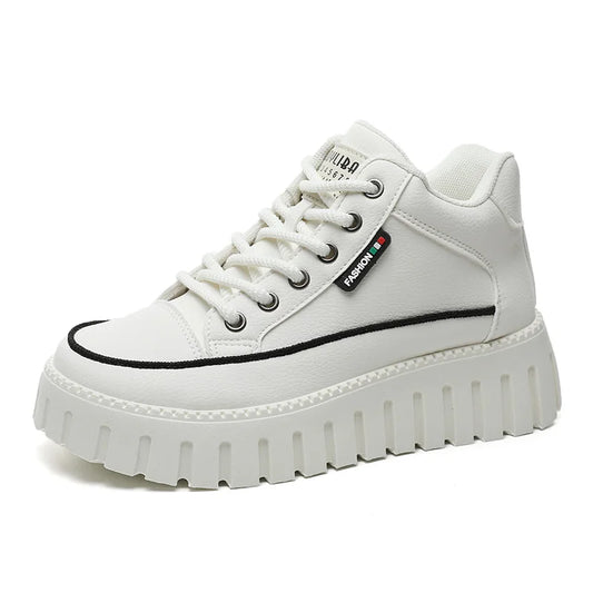 JMT-967178 ZY12262 New Versatile Board Shoes Autumn Pinecake Sole Student Thick Sole Elevated Fashion Casual Shoes