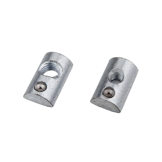 JMT-048842 Steel Half Round Spring Ball T Slot Nut M4 M5 M6 M8 for 30 40 Aluminium Profile