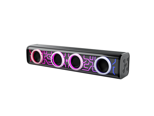 JMT-224202 8W Wired and Wireless Home Soundbar with Surround Sound for PC and Theatre Use