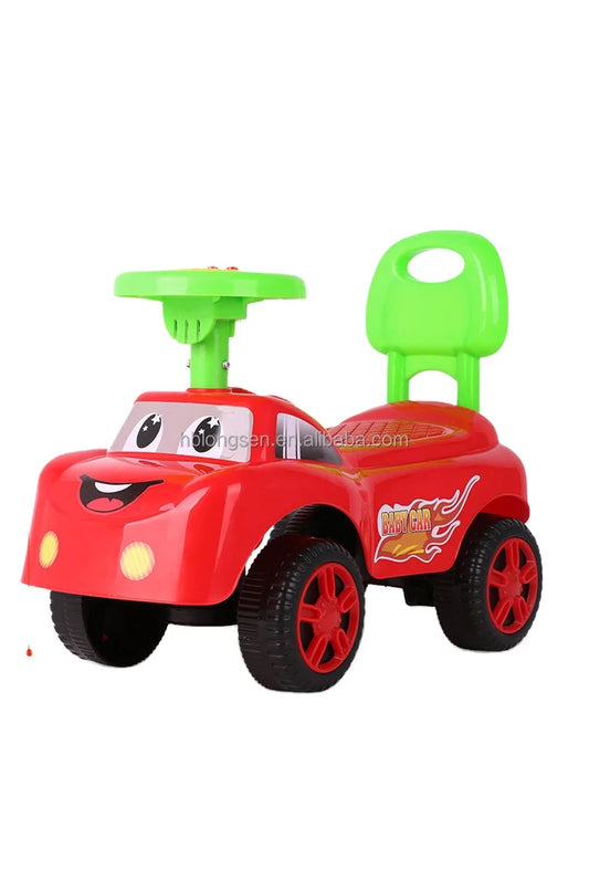 JMT-138954 Plastic Baby Swing Car for Outdoor Play - Ride On Toy for Infants and Toddlers (0-4 Years)