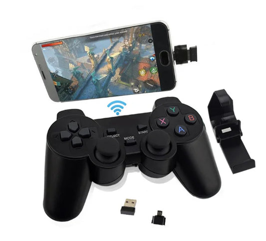JMT-099914 Wireless Gamepad Controller for Android TV, PC, and Mobile Devices - Black, 2.4G Connectivity