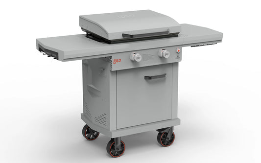 JMT-483402 Smart Temperature Control 2 Burner Gas Grill with Side Serving Table