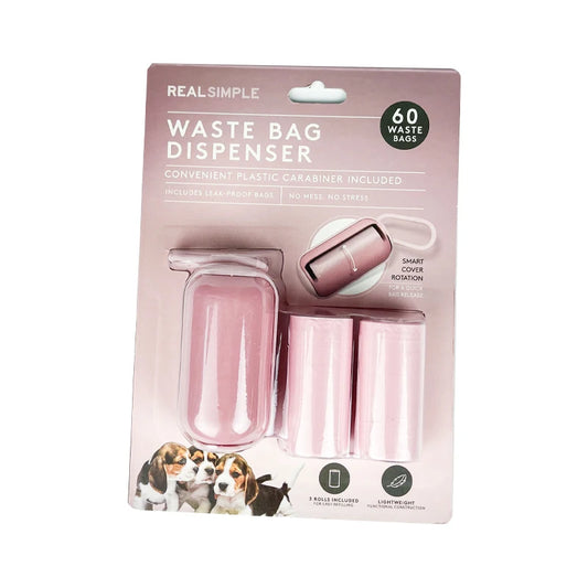 JMT-152522 Biodegradable Dog Poop Waste Bags with Holder Dispenser in Assorted Colors