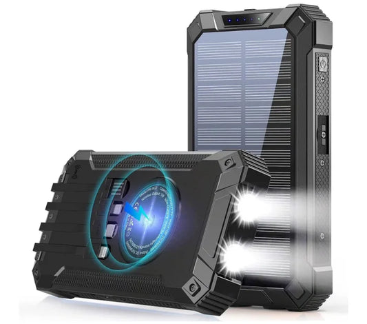 JMT-260938 Outdoor Waterproof Solar Power Bank 20000mAh with Fast Charging Portable Charger for Mobile Devices