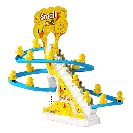 JMT-593930 Interactive Electric Duck Track with Lights and Music for Children - Sliding and Climbing Fun