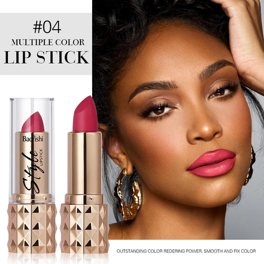 JMT-105098 Matte Rose Lipstick and Non-Stick Velvet Cup Lip Gloss Set - Vegan, Moisturising, Waterproof, MSDS Certified