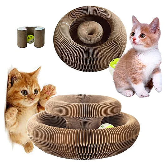 JMT-188426 Interactive Corrugated Cardboard Cat Scratching Board for Engaging Play and Claw Maintenance