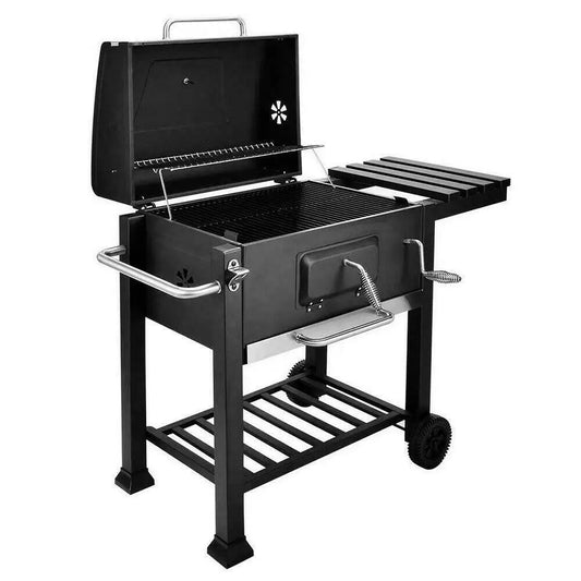 JMT-348874 Outdoor Charcoal Barbecue Grill with Smoker, Perfect for Cooking and Entertaining