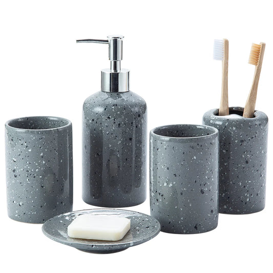 JMT-436938 Ceramic Complete Bathroom Accessories Set for Sanitary Ware Solutions