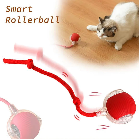 JMT-957898 Interactive Smart Cat Toy Ball with Remote Control - Automatic Rolling Indoor Cat Accessory