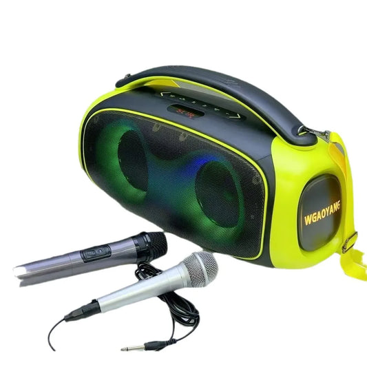 JMT-447306 High Power Portable Handheld Wireless Speaker with RGB Lights and Microphone