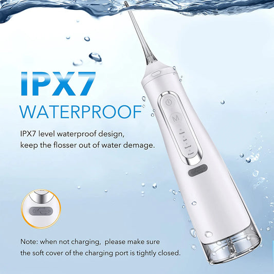 JMT-061130 Portable Electric Water Flosser with 310ml Large Tank for Effective Oral Care