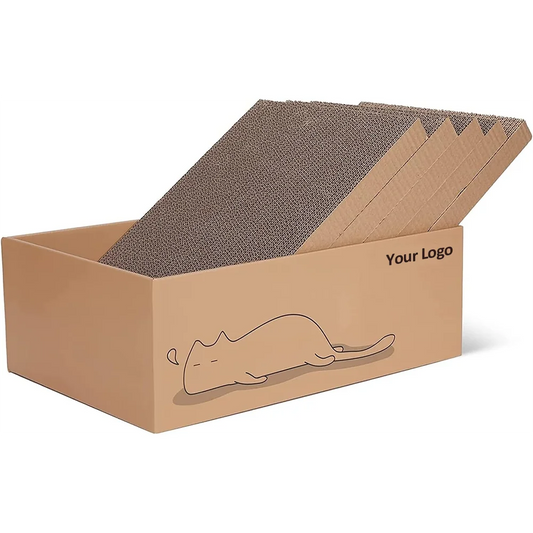 JMT-565834 Pack of 5 Extra Large Cat Scratching Boards, 11.4 Inch Reversible Cardboard Scratchers