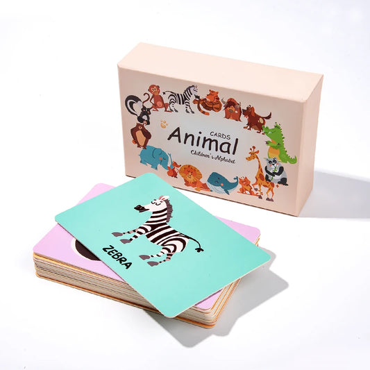 JMT-753802 3D Educational Literacy Flash Cards for Early English Learning in Children
