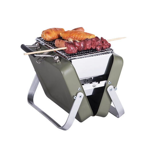 JMT-990730 Portable Folding Charcoal Barbecue Grill for Camping and Outdoor Use