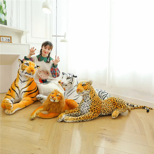 JMT-261002 Simulated Tiger Plush Toy for Children - Cute and Delicate Home Décor Companion