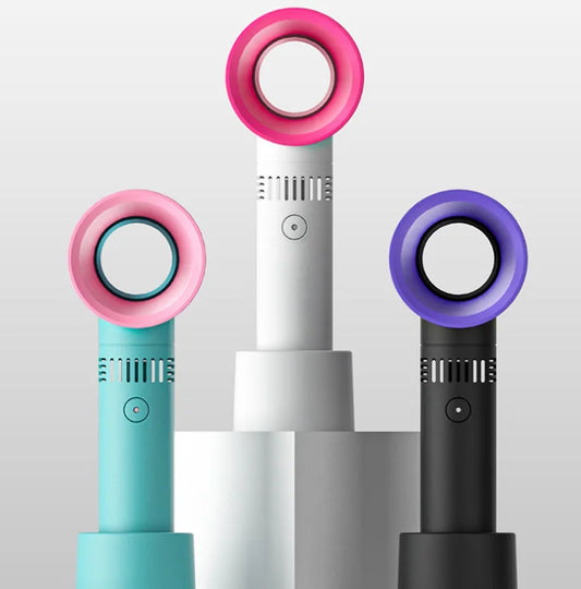 JMT-740426 Portable Rechargeable Leafless USB Bladeless Mini Handheld Fan for Cooling and Air Circulation
