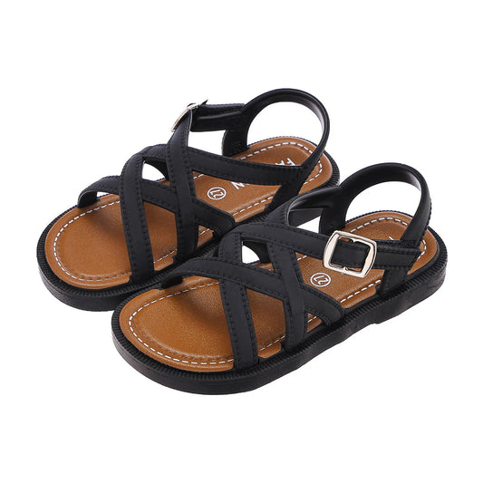 JMT-971466 Summer New Girls' Sandals with Soft Non-Slip Bottom Hot Style Unique Textured Beach Sandals for Children