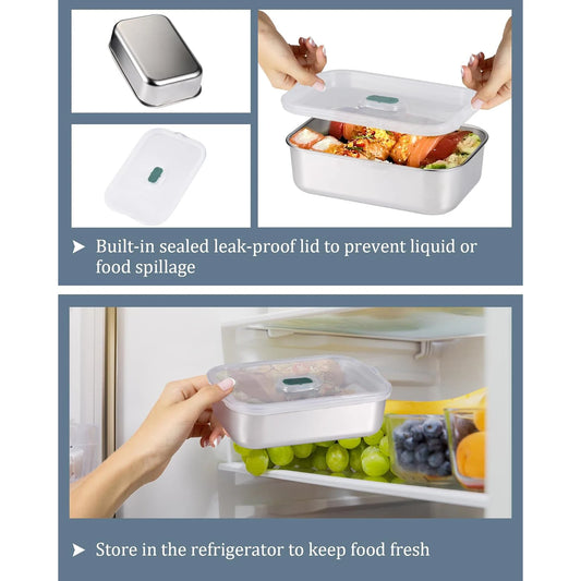 JMT-907658 Portable Electric Thermal Lunch Box with Stainless Steel for Car and Home Use