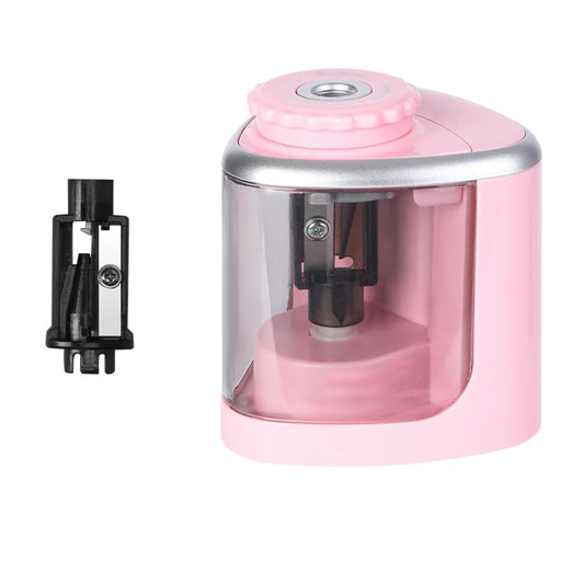 JMT-383690 Detachable Electric Pencil Sharpener for School and Office, Automatic or Manual with Battery, Compact Design