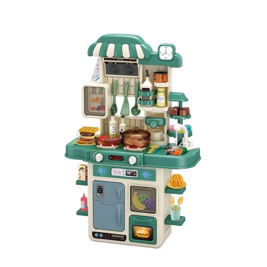 JMT-583562 Children's 70CM Pretend Play Cooking Toy Set - Simulation Kitchen Tableware and Spray Accessories