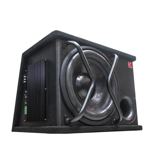 JMT-376842 12-Inch Active Subwoofer for Car Audio Systems - 12V Automotive Speaker
