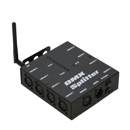 JMT-612810 Wireless 8 Channel DMX512 Signal Amplifier with Optical Splitter for Stage Lighting